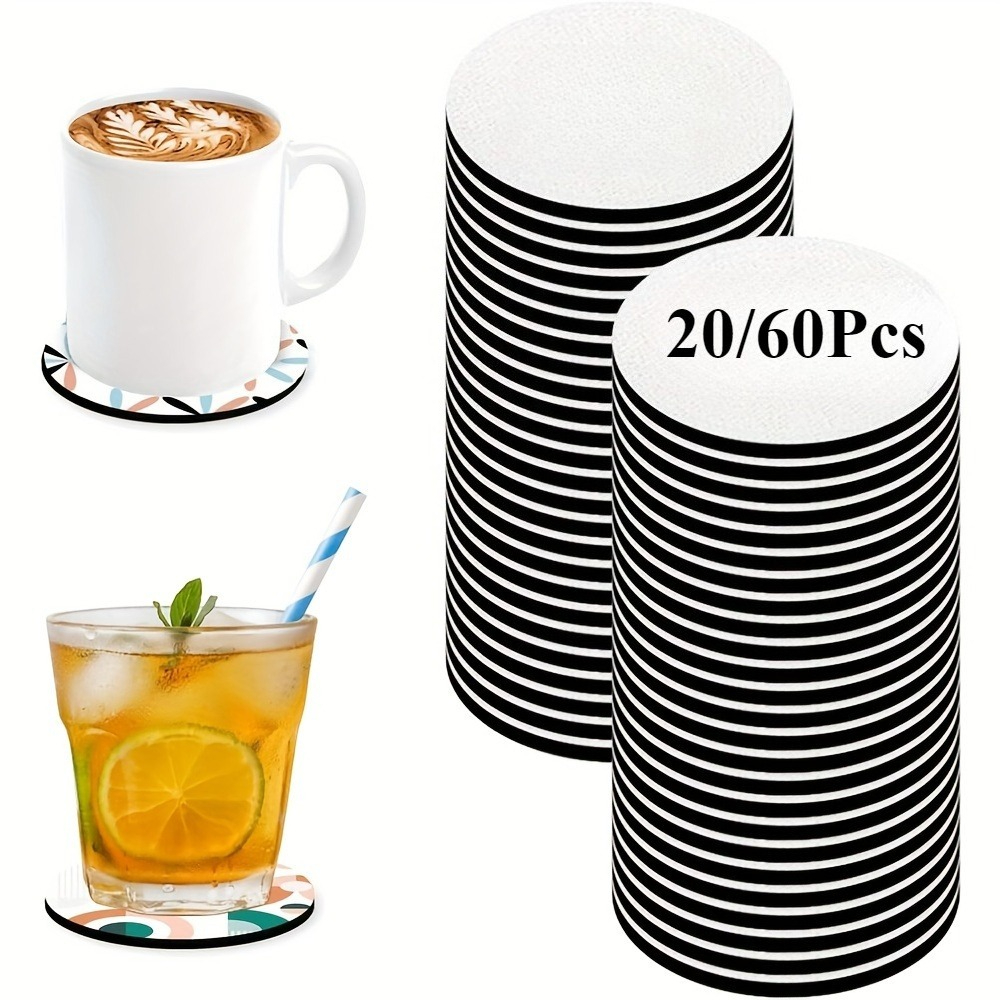 20/60pcs Coasters, Blank Heat- - Coaster Sublimation Blank 리뷰 및 가격