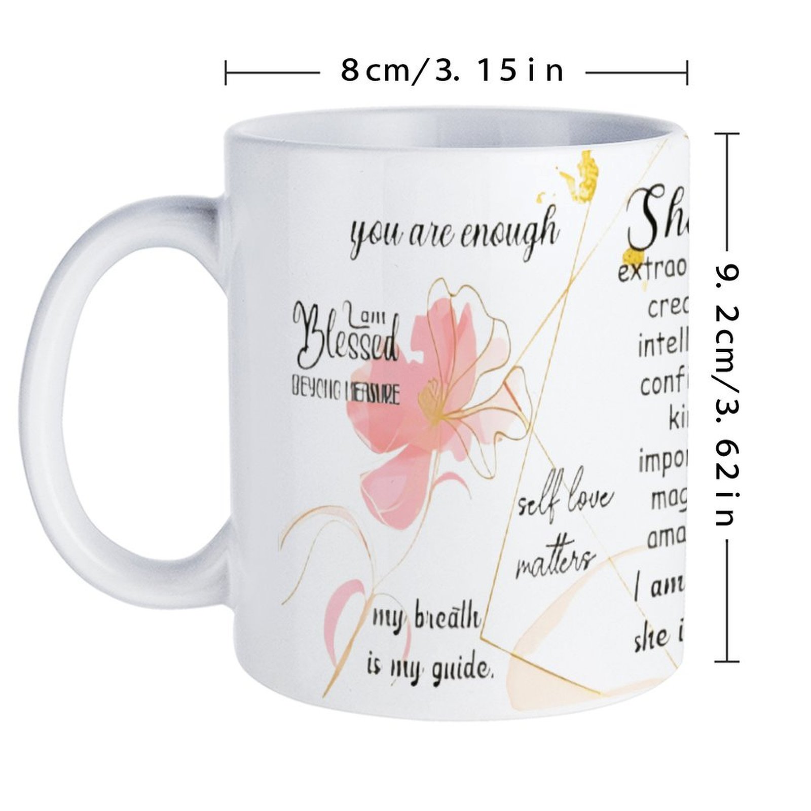 A Poster With A Quote About Sh - Sublimation Mug White 리뷰 및 가격