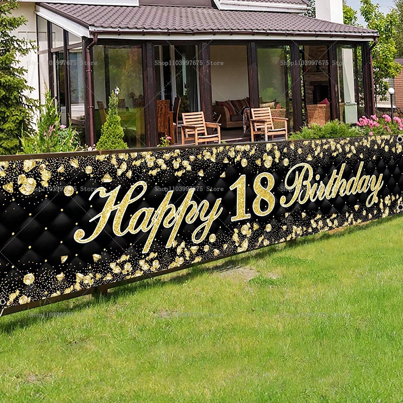 Happy 18th Birthday Banner Dec - Yard Sign Blank 리뷰 및 가격