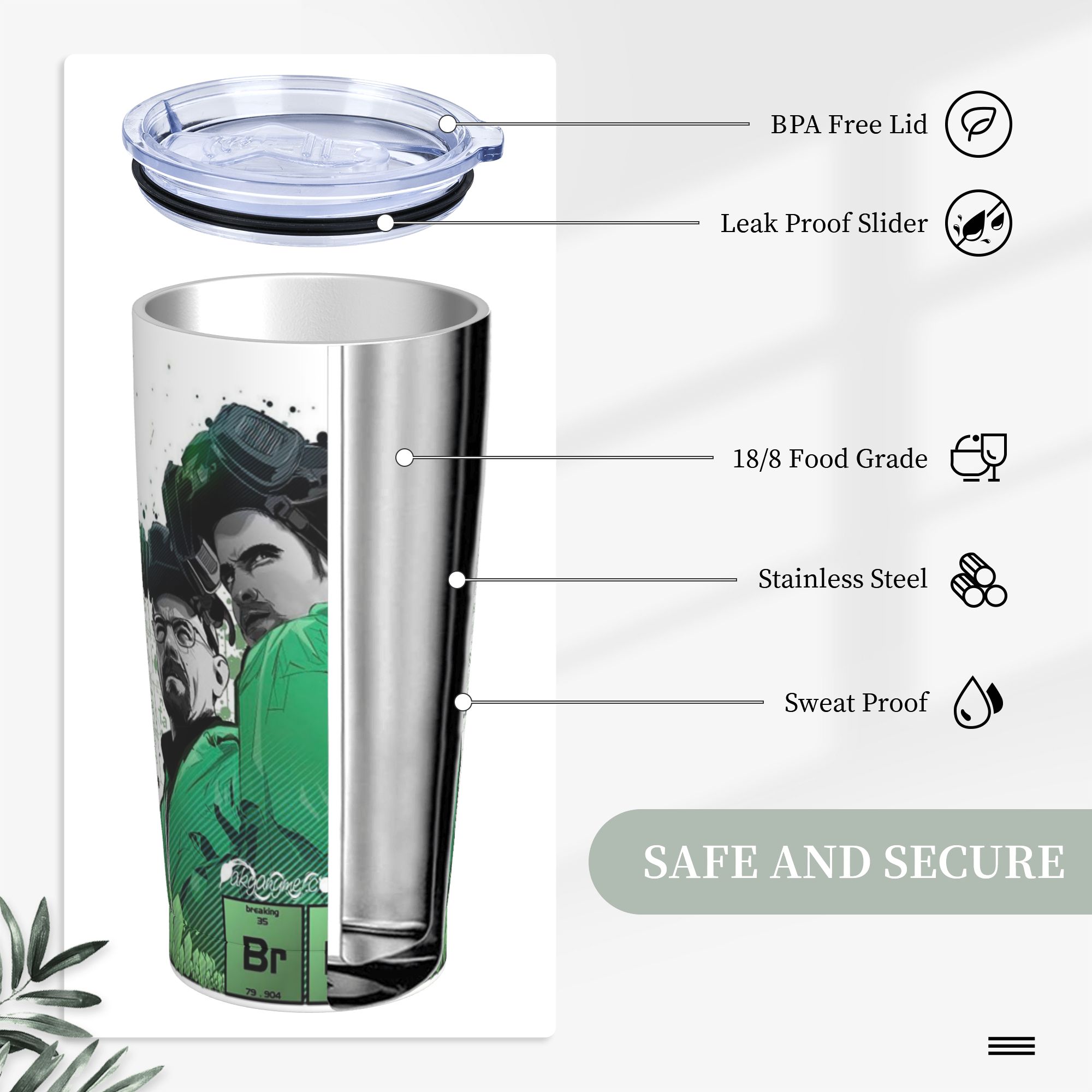 Breaking Bad Walter White Tumb - Tumbler 20Oz White 리뷰 및 가격