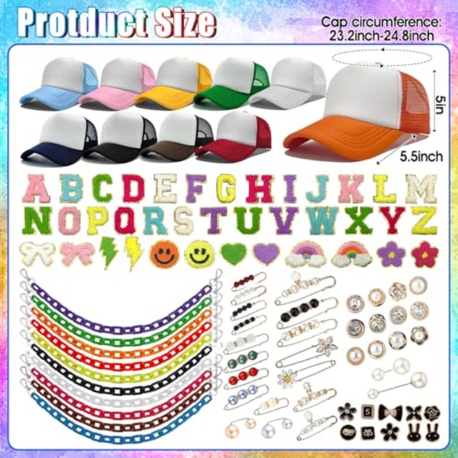 10 Pack Blank Trucker Hats DIY - Hat Sublimation Blank 리뷰 및 가격