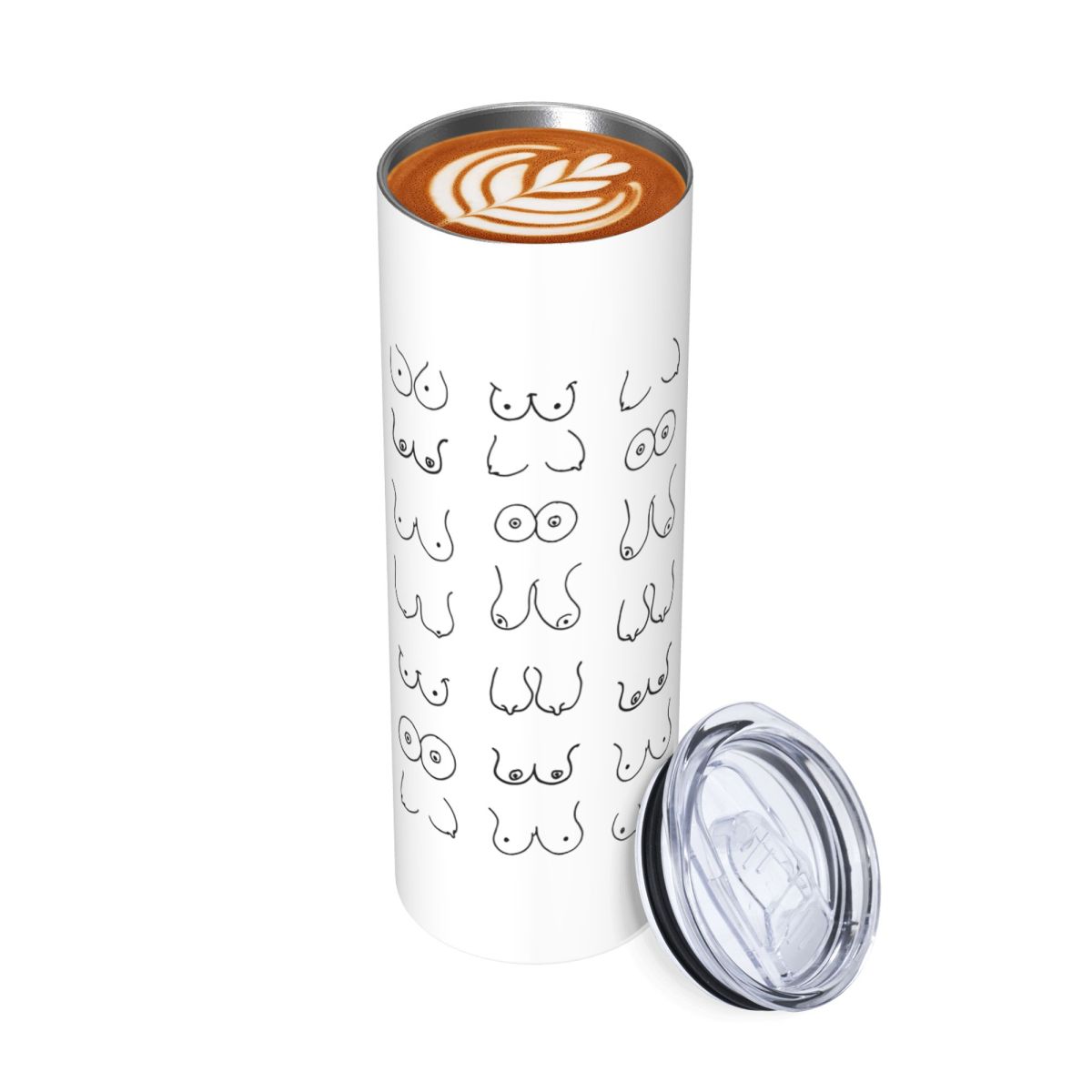 Black And White Tits Drawing S - Tumbler 20Oz White 리뷰 및 가격