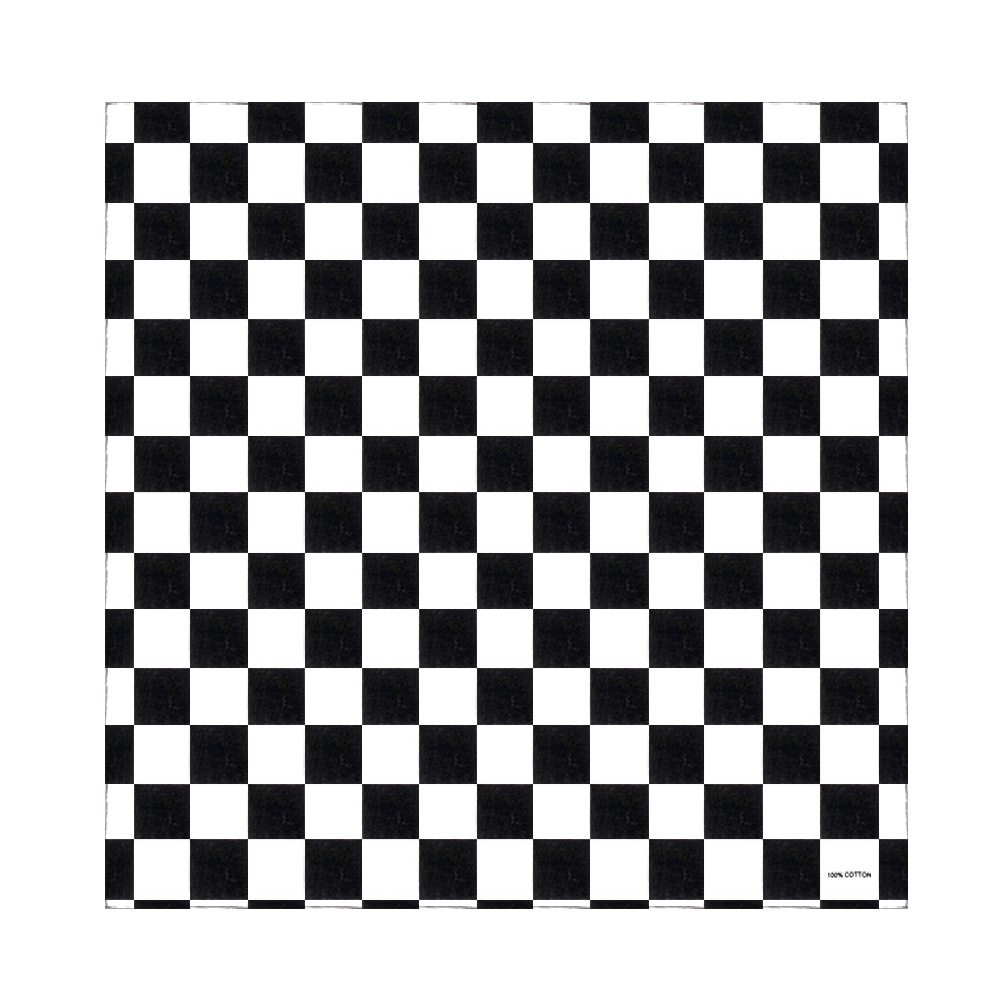 Bandana Checkered Flag Auto Ra - Bandana Blank White 리뷰 및 가격