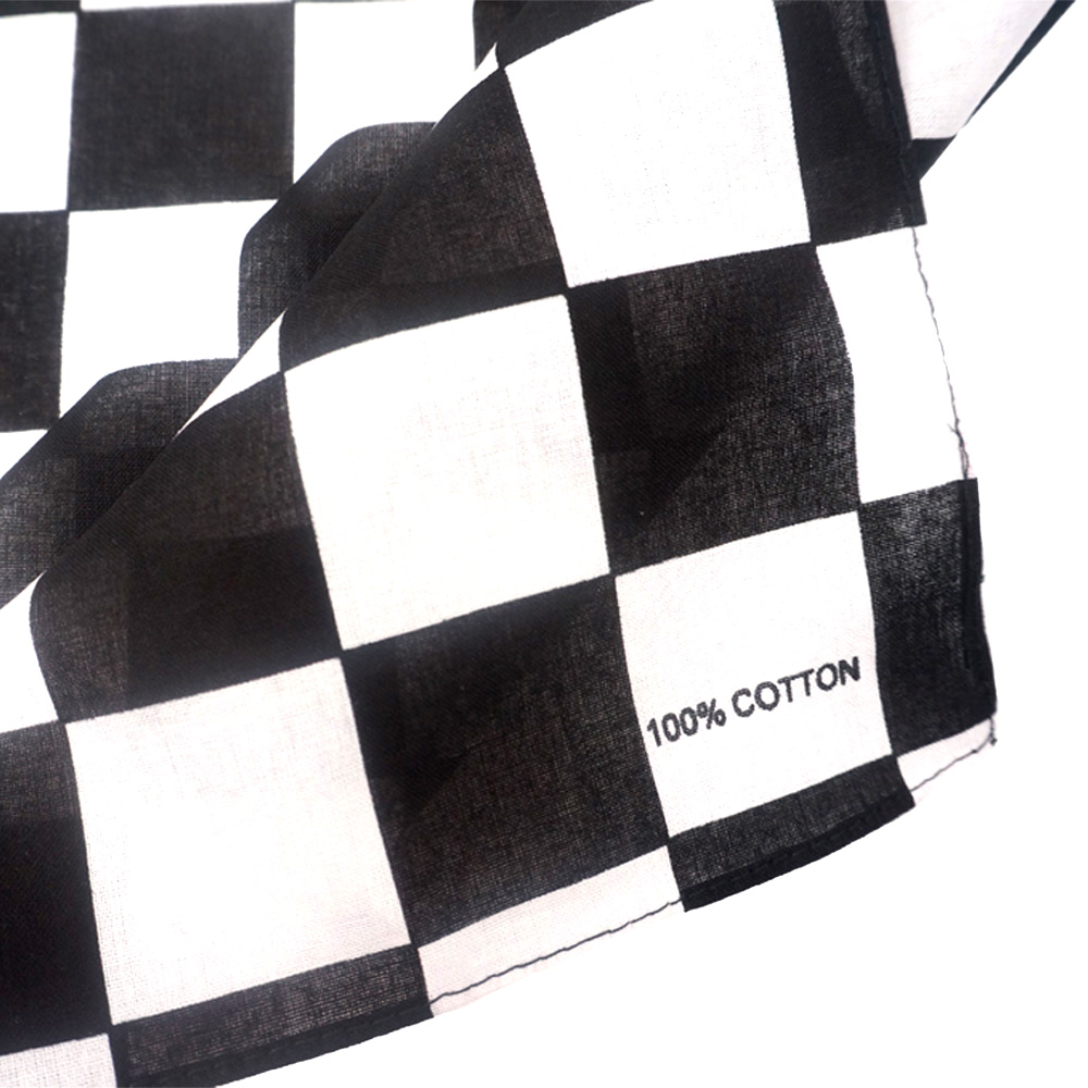 Bandana Checkered Flag Auto Ra - Bandana Blank White 리뷰 및 가격