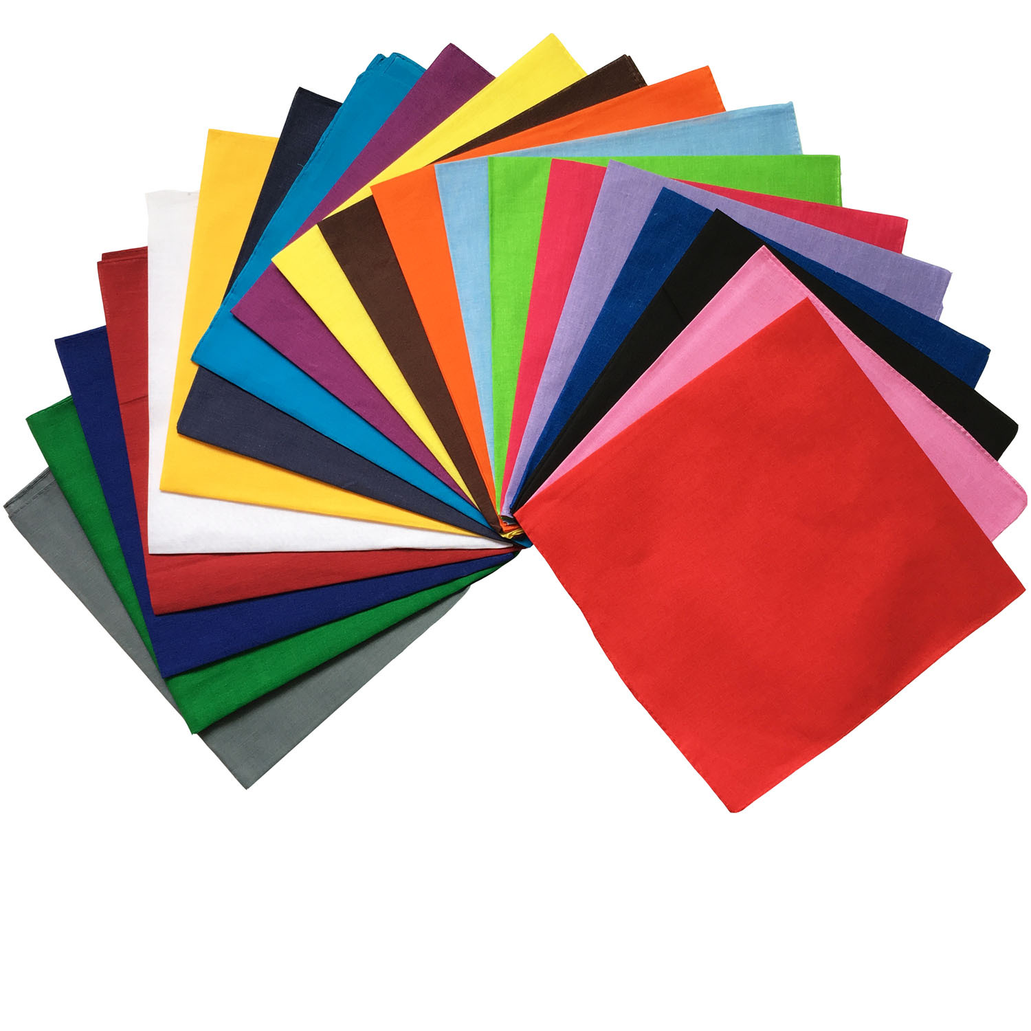 100%Cotton Cotton solid color  - Bandana Blank White 리뷰 및 가격