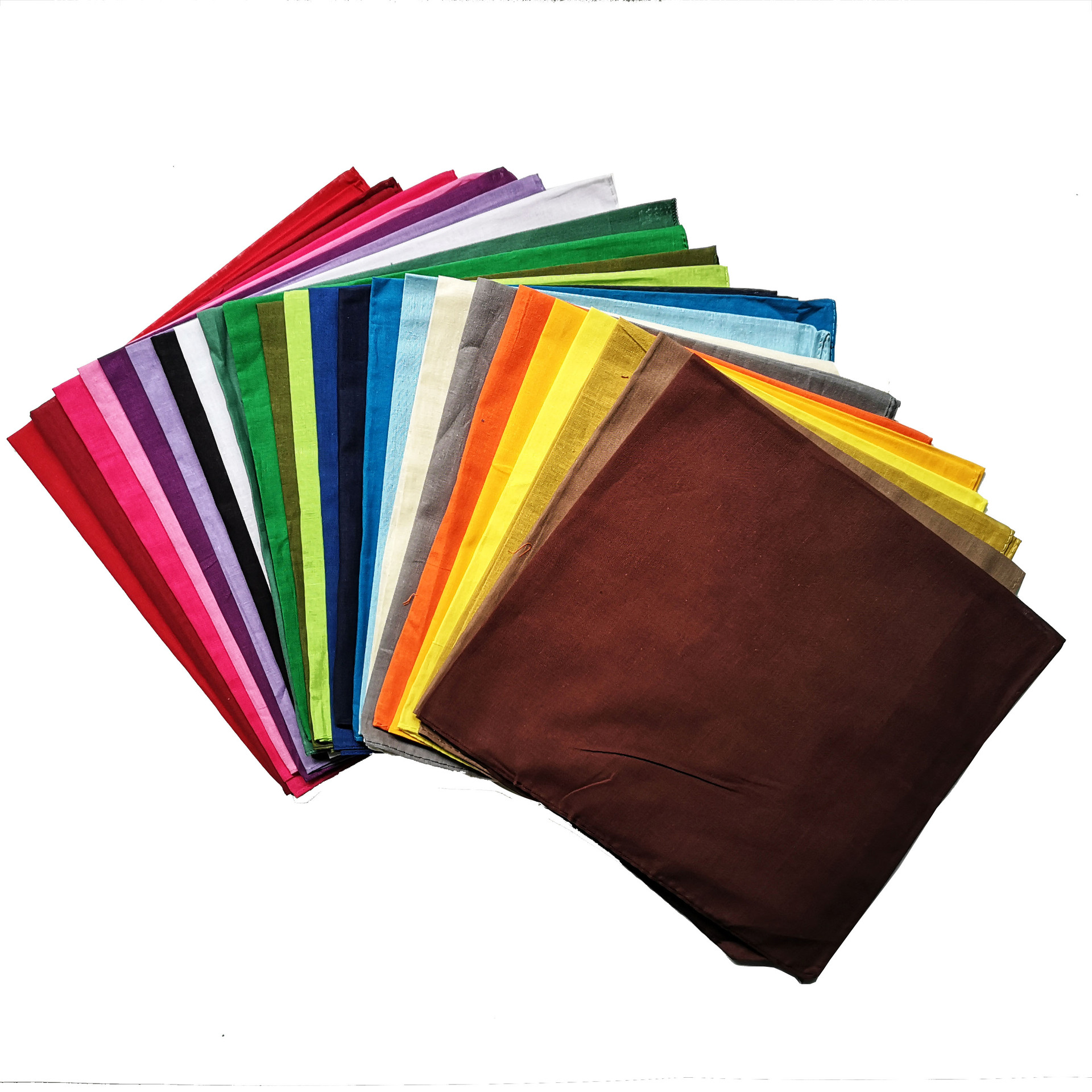 100%Cotton Cotton solid color  - Bandana Blank White 리뷰 및 가격