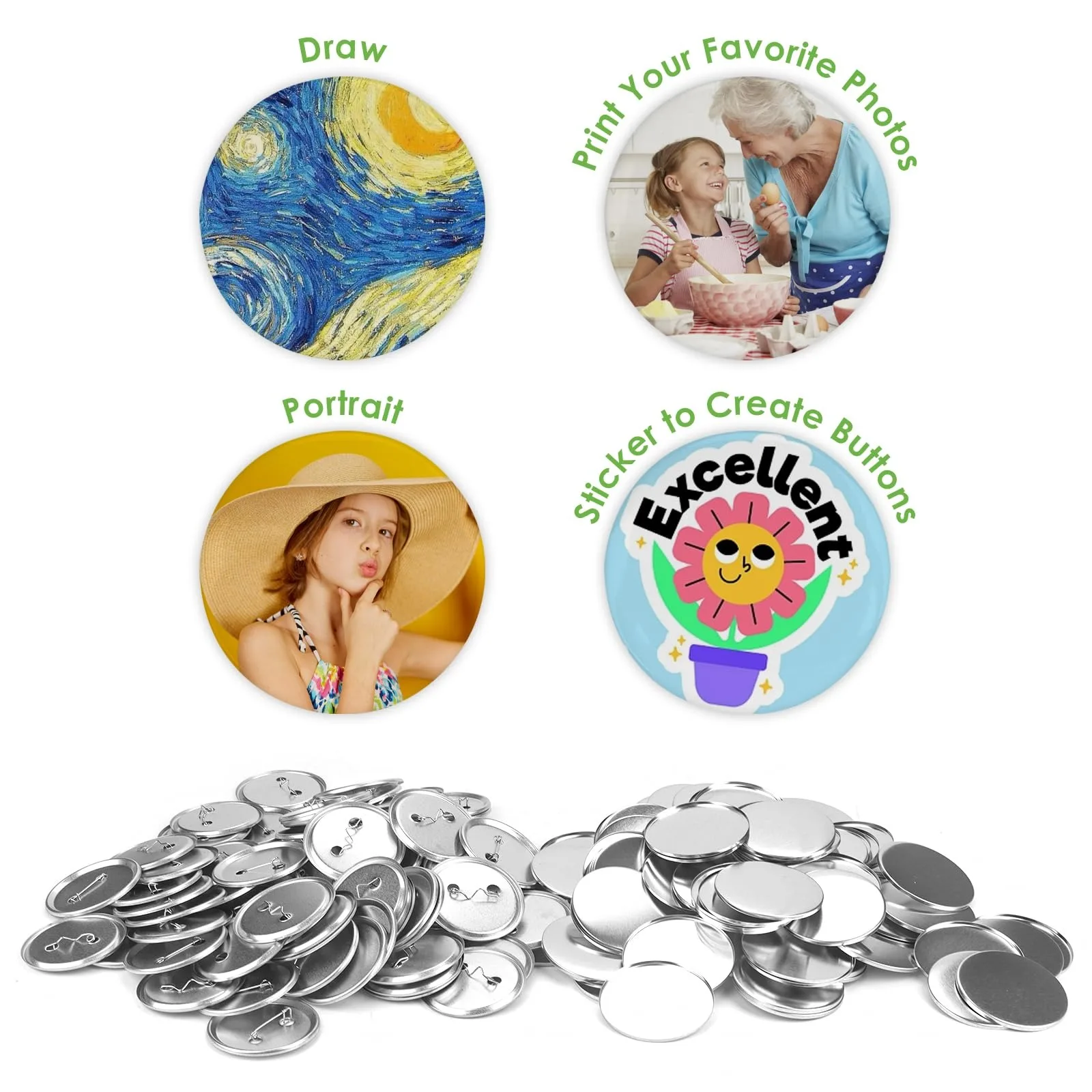 100PCS Blank Button Making Sup - Button Badge Blank 리뷰 및 가격