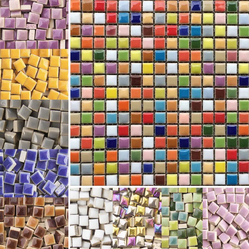 100g DIY Ceramic Mosaic Tiles  - Ceramic Tile Blank 리뷰 및 가격