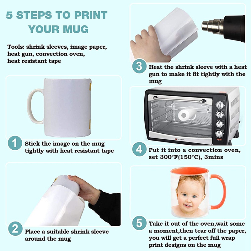 8X12 Inch Sublimation Shrink W - Sublimation Mug White 리뷰 및 가격