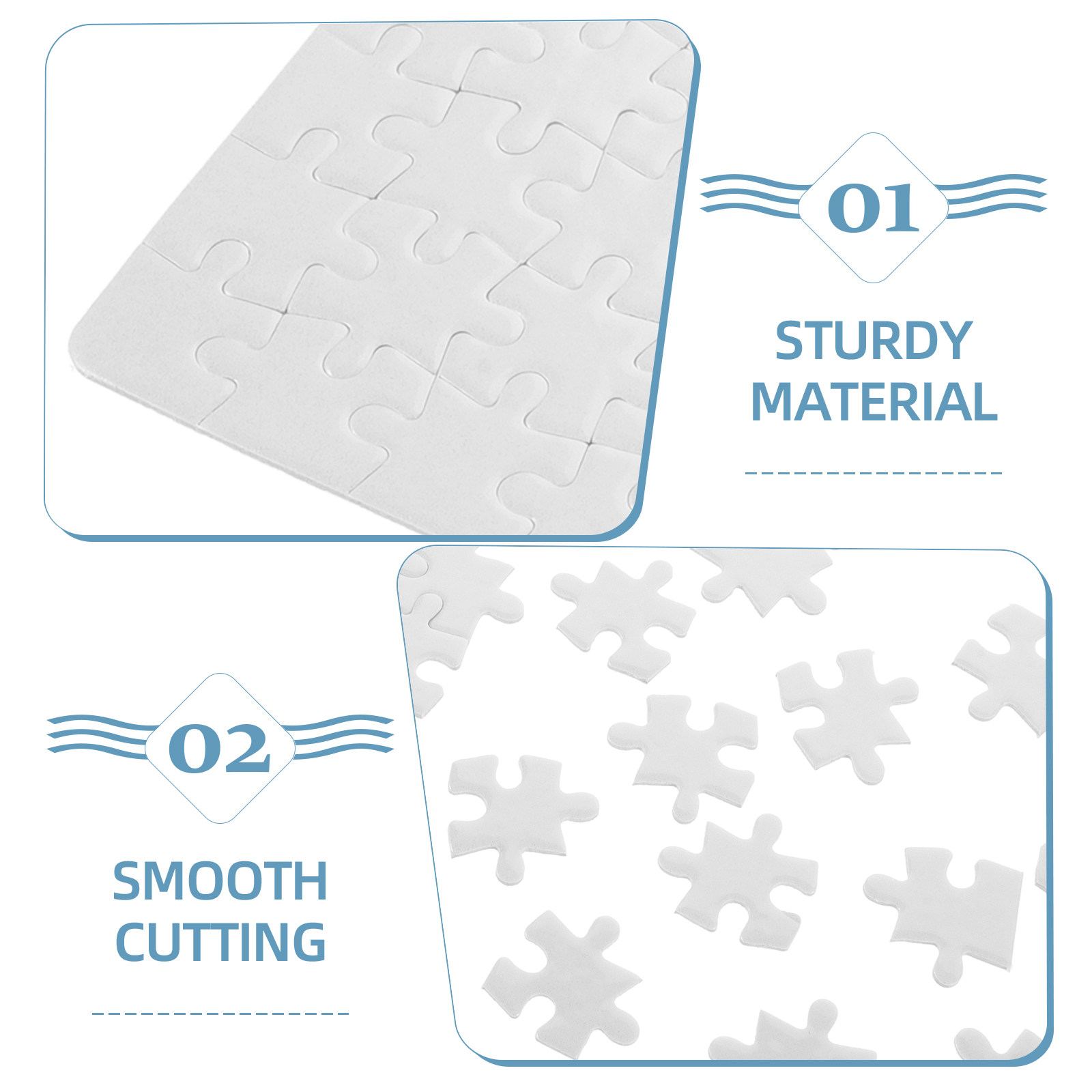 4 Sheets Blank Jigsaw Puzzle B - Puzzle Blank White 리뷰 및 가격