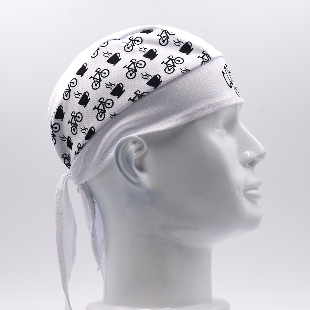 Classic Men White Cycling Cap  - Bandana Blank White 리뷰 및 가격