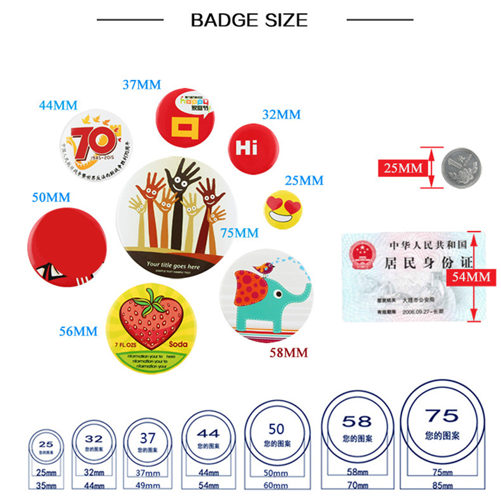 100Pcs/set Plastic Blank Badge - Button Badge Blank 리뷰 및 가격