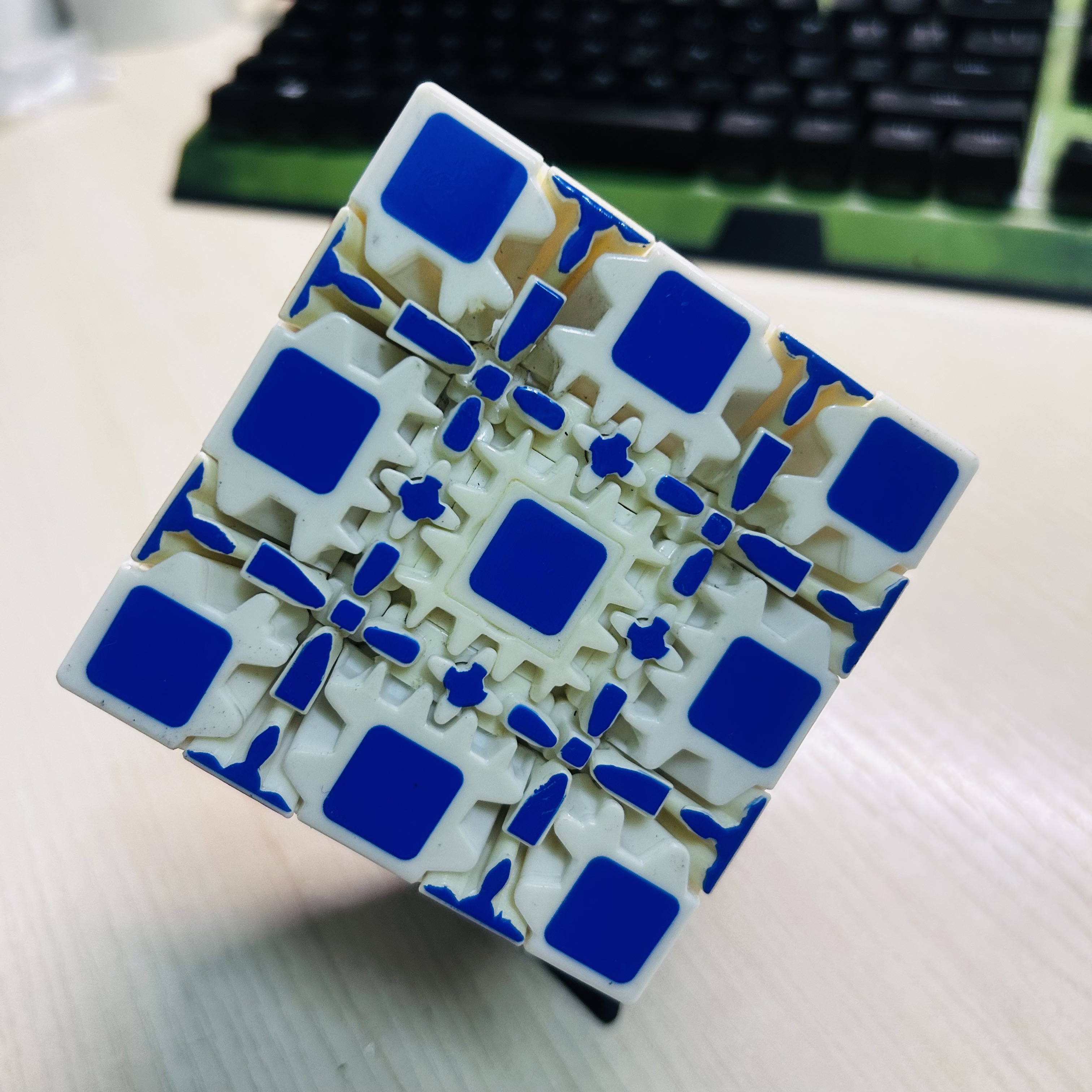 Collection Cube 5x5 Gear Cube  - Puzzle Blank White 리뷰 및 가격