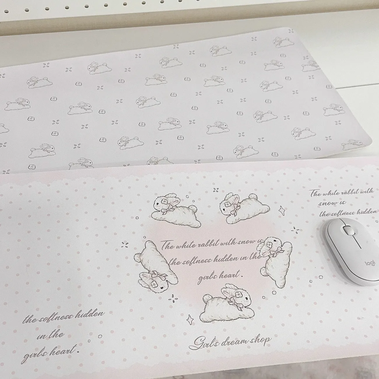 Cute Five Rabbits Love Pu Leat - Mouse Pad Blank Sublimation 리뷰 및 가격
