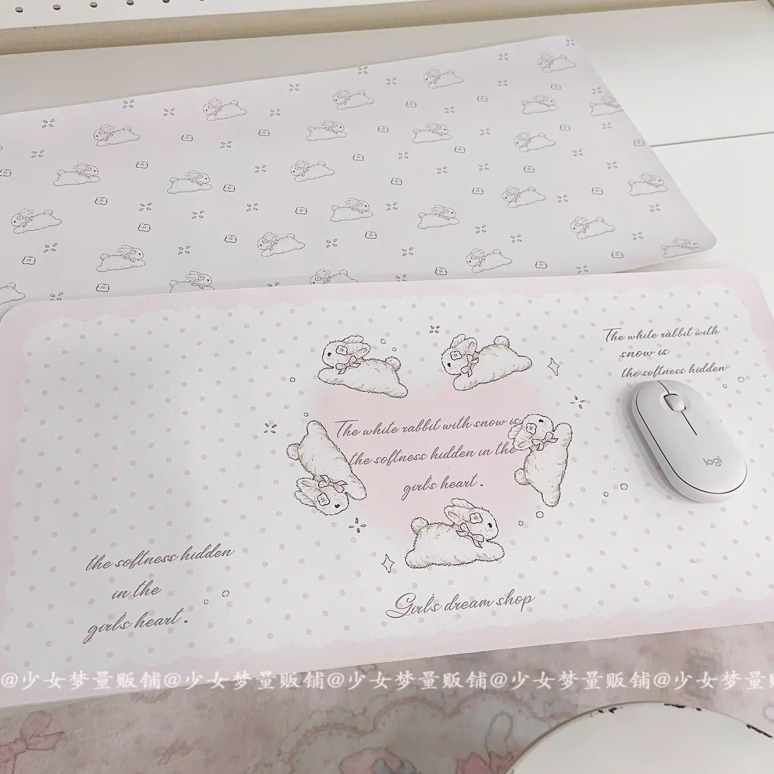 Cute Five Rabbits Love Pu Leat - Mouse Pad Blank Sublimation 리뷰 및 가격