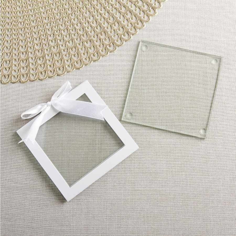 Clear Glass Drink Coasters Set - Coaster Sublimation Blank 리뷰 및 가격